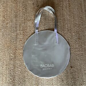 Baobab faux leather silver tote